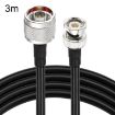 3m N Male to BNC Male RG8X RF Coaxial Cable for Reliable Connection - 1