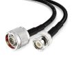 3m N Male to BNC Male RG8X RF Coaxial Cable for Reliable Connection - 3