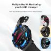 LOKMAT ATTACK 2 PRO 1.39" 5ATM Waterproof Health Bluetooth Smart Watch - 9