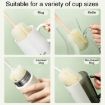 Green Long Handle Removable Sponge Mug Brush - Cup Cleaning Tool - 7