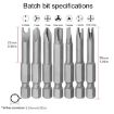 5pcs Chrome Vanadium Steel Bit Set for Appliance Repair - Magnetic - 4
