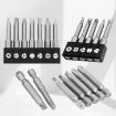 5pcs Chrome Vanadium Steel Bit Set for Appliance Repair - Magnetic - 8