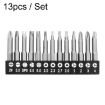 13pcs Profile Bit Set Chrome Vanadium Steel for Appliance Repair - 1