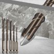 5mm Hex Shank Spiral Flute Drill Bits for Glass Tile - Four Edge Drivers - 8