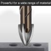 6mm Hex Shank Spiral Flute Alloy Drill Bits for Glass Tile, 4 Edge - 6