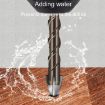 6mm Hex Shank Spiral Flute Alloy Drill Bits for Glass Tile, 4 Edge - 7