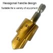 Hexagonal Shank PPR Step Drill Bits Leak Repair Tools, Model #32 - 4