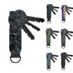 Compact Blue Forged Carbon Key Organizer - Holds 2-6 Keys - 2