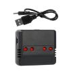 4-in-1 3.7V Lithium Battery USB Charger for Aircraft (XH2.54 Port) - 1