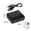 4-in-1 3.7V Lithium Battery USB Charger for Aircraft (XH2.54 Port) - 2