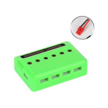Drone USB Charger for 3.7V Lithium Battery, Green XH4.0 Port, 1-6 Charge - 1