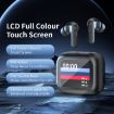 LY30 Wireless Bluetooth Earphones, Full-color Touch Screen, ANC+ENC, Black - 3