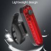USB Rechargeable White Bicycle Tail Light - Mountain Bike Night Lamp - 7