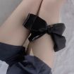 Wine Red Black Ribbon Erotic Eye Mask Bondage Tie Up Toys - 7