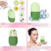 Green Silicone Wave Pattern Ice Cube Mold for Facial Beauty Massage - 5