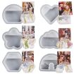 2pcs Flower Business Card Holder Photo Clip Resin Mold DIY Crystal Glue - 2