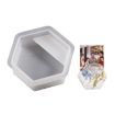 Hexagon Business Card Holder Photo Clip Mold, 2pcs Resin Mold DIY - 1