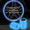 Luminous Tire Valve Caps 4pcs Set - Yellow Red Skull for Car/Motorcycle - 7