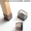 Table & Chair Leg Covers - 4pcs Set, Non-Slip, Quiet, Light Brown - 6