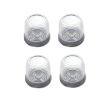 Large Round Transparent Table & Chair Leg Covers - 4pcs Set, Non-Slip, Quiet - 1