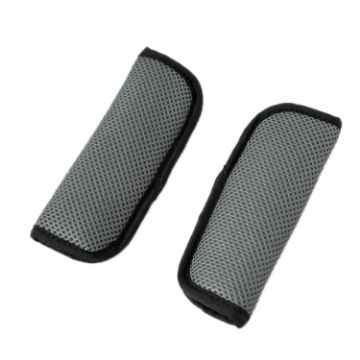 Gray Car Seat Belt Shoulder Pad Holder for Child Safety - 1