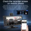 Bluetooth Car DVR Monitor with Carplay/Android Auto, Display + Camera - 8