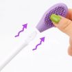 Dual Head Silicone Face Mask Brush - 2pcs Pink Cleansing & Massage Tool - 7