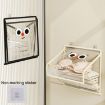 Large Black Foldable Waterproof Bathroom Hanging Bag with Lid for Clothes and Socks Storage - 4