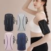 Unisex Waterproof Gray Outdoor Running Cell Phone Arm Bag Pouch - 2