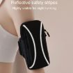 Unisex Waterproof Gray Outdoor Running Cell Phone Arm Bag Pouch - 8