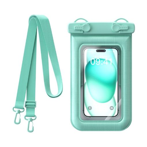 Waterproof Floating Phone Case IPX8 Shock Absorption - Mint Green - 1