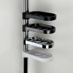 Glossy Bathroom Shower Soap Holder - Drainage Organizer for Home - 2