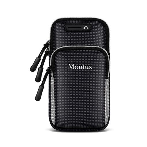Moutux Waterproof Unisex Gray Running Armband for Cell Phones - 1
