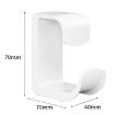 Bathroom Shelf & Washbasin Hook - No-Punch Wall Storage Rack (2pcs, White) - 3