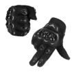 XXL Black Motorcycle Gloves - Non-slip, Touch Screen, Sun Protection - 2