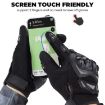 XXL Black Motorcycle Gloves - Non-slip, Touch Screen, Sun Protection - 3