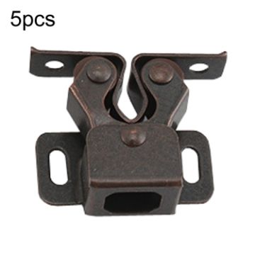 Antique Style Door Clip Buckle Set - 5pcs, Red, With Screws - 1