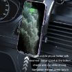 Black Air Outlet Car Suction Cup Dashboard Phone Holder - Auto Lock - 4