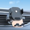Orange Car Suction Cup Dashboard Phone Holder - Automatic Lock Air Outlet - 1