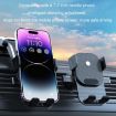 Orange Car Suction Cup Dashboard Phone Holder - Automatic Lock Air Outlet - 6