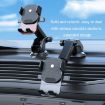 Orange Car Suction Cup Dashboard Phone Holder - Automatic Lock Air Outlet - 7
