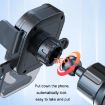 Orange Car Suction Cup Dashboard Phone Holder - Automatic Lock Air Outlet - 8