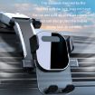 Orange Telescopic Car Suction Cup Dashboard Phone Holder, Auto Lock - 5
