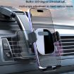 Orange Telescopic Car Suction Cup Dashboard Phone Holder, Auto Lock - 9