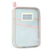 A4 Clear File Bag Pink - Student Books Stationery Storage Mesh Pouch - 1