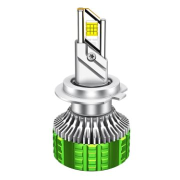 100W LED H7 Car Headlight Bulbs - Waterproof Aluminum Alloy Pair - 1