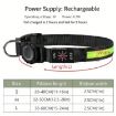 AirTag Dog Collar LED Waterproof Quick Release, Size M, Red - 9