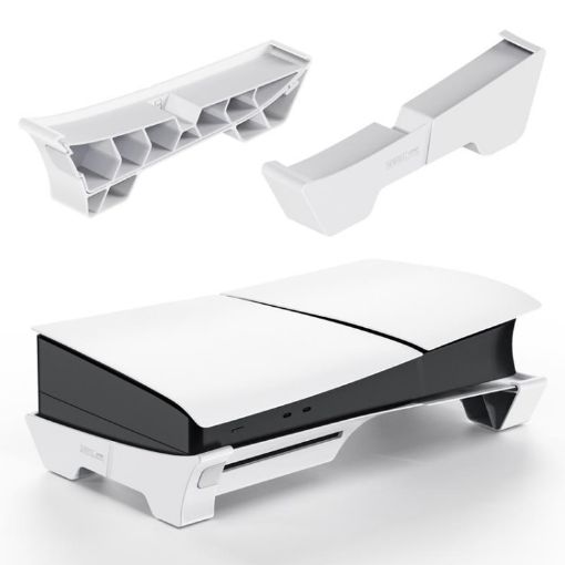PS5 Slim STARTRC Horizontal Placement Bracket Cooling Base (White) - 1