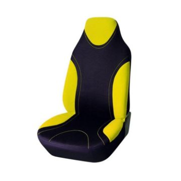 Universal One-Piece Car Seat Cover, All Seasons, Yellow, Single Seat - 1