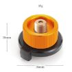 Camping Gas Cylinder Adapter Stove Connector - Small Yellow Converter - 2
